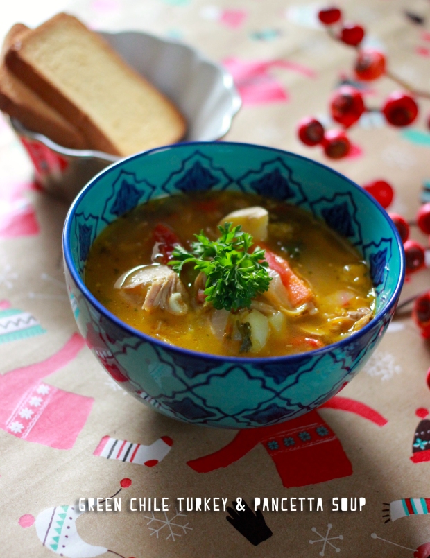 Green Chile Turkey & Pancetta Soup / Be What We Love blog